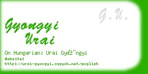 gyongyi urai business card